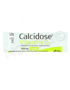 Calcidose vitamine D3 500 mg/400 UI Poudre en sachet Boite de 60 2