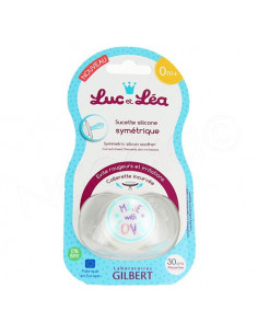 Luc et Léa Sucette Silicone Symétrique 0mPlus