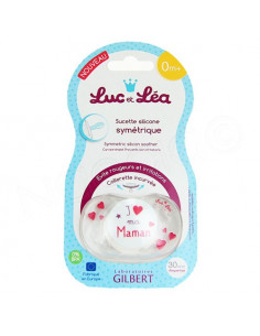 Luc et Léa Sucette Silicone Symétrique 0mPlus 2