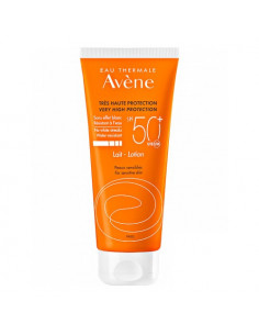 Avène Lait Très Haute Protection SPF50Plus Peaux Sensibles - sans effet blanc