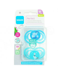 MAM Perfect Sucette 18mPlus. x2