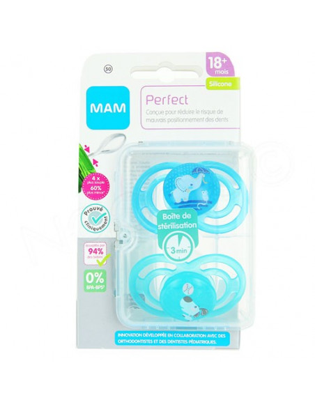 Mam Perfect 2 Sucettes Silicone 18 Mois et + Better Together