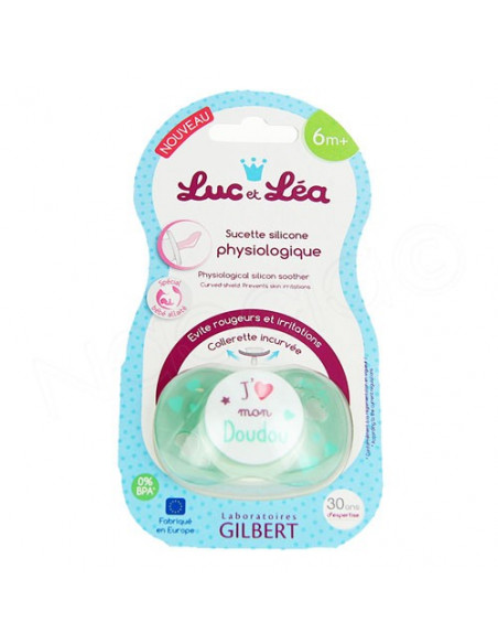 Luc et Léa Sucette Silicone Symétrique 6mPlus