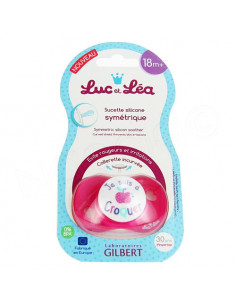 Luc et Léa Sucette Silicone Symétrique 18mPlus 2