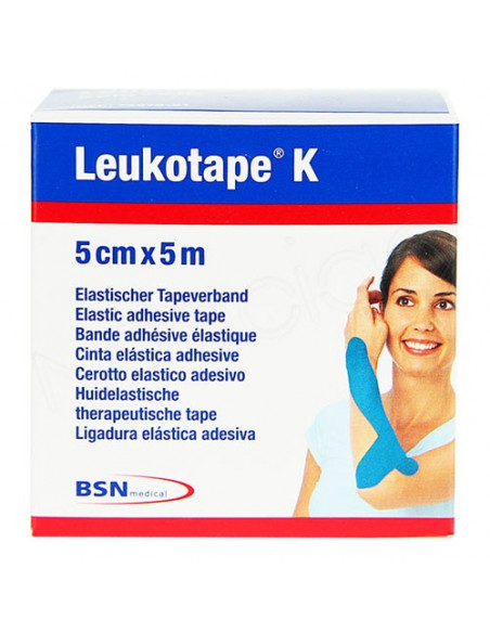 Leukotape bande adhésive élastique 5cm x 5xm Rouleau  - 2