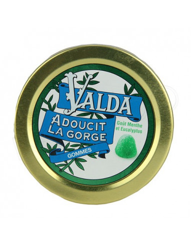 Valda Gommes pour la Gorge Goût Menthe Eucalyptus