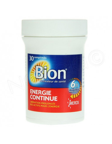 Bion Energie Continue 6h Libération Prolongée. 30 comprimés