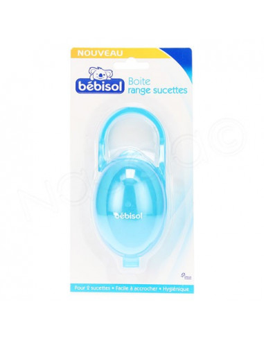 Bébisol Boîte Range Sucettes pour 2 sucettes