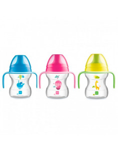 MAM Tasse Apprentissage Bec souple décoré 190ml Mam - 1