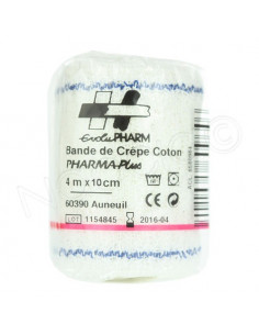 PharmaPlus Bande de Crêpe Coton 4m x 10cm  - 1