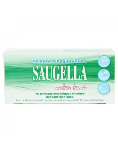 Saugella Cotton Touch x16 tampons hygiéniques Mini Saugella - 1