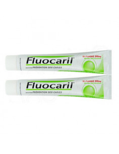 Fluocaril Bi-fluoré 250mg Menthe Tube lot 2 x 75ml Fluocaril - 1