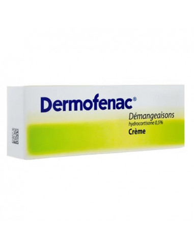 Dermofenac Crème hydrocortisone 05% Démangeaisons 15g  - 1