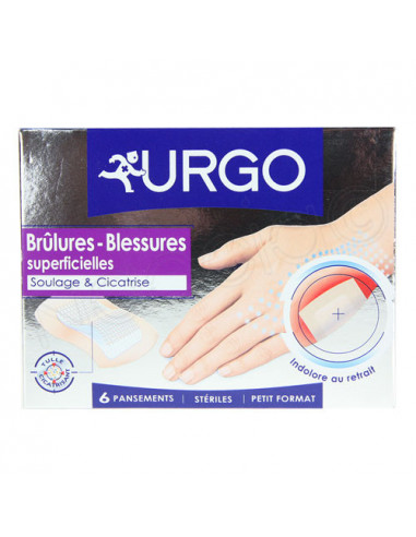 Urgo Brûlures-Blessures Pansements Stériles Boite 6 pansements petit format Urgo - 1