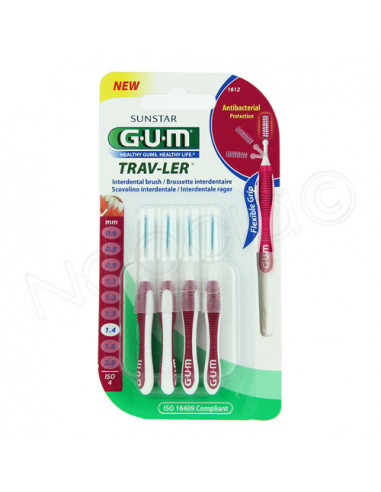 Gum Trav-Ler Brossette interdentaire x4 14mm Sunstar - 1