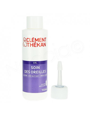 Clément thékan Soin des oreilles chat et chien. Solution auriculaire 100ml