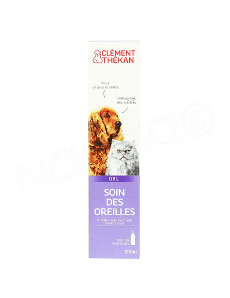 Clément Thékan Soin des oreilles chat et chien Solution auriculaire 100ml Clement Thekan - 2