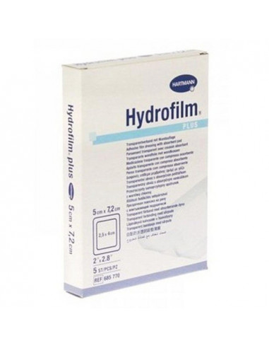 Hydrofilm Plus Pansement Transparent avec Coussin Absorbant 5 5cm x 7,2cm  - 1
