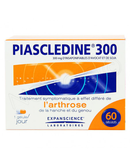 Piascledine 300 Arthrose Hanche et Genou gélules Boite 60 gélules Expanscience - 1
