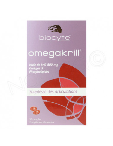 Biocyte Omega Krill 500mg - Articulations Boite 45 capsules Biocyte - 1