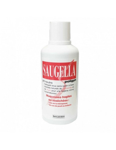 Saugella Poligyn Nettoyant doux Muqueuses fragiles ou asséchées 500ml Saugella - 1