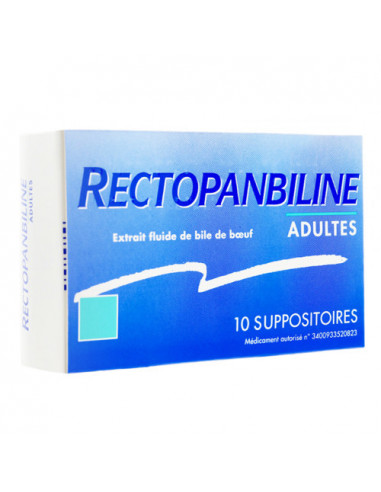 Rectopanbiline Adultes 10 suppositoires  - 1