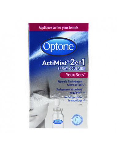 Optone ActiMist 2en1 Spray Oculaire Yeux Secs. Offre spéciale 10ml  - 1