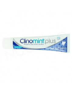 Clinomint Plus Dentifrice Menthe Forte spécial fumeurs au fluor tube 75ml