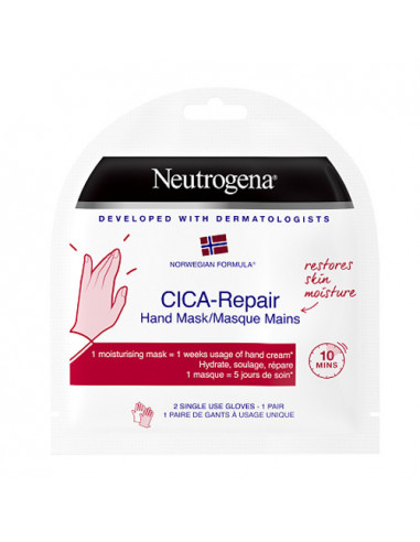 Neutrogena Cica-Repair Masque Mains. x1 paire de gants à usage unique Neutrogena - 1