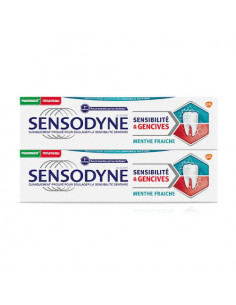 Sensodyne Sensibilité & Gencives Dentifrice Menthe Fraiche. 2x75ml Sensodyne - 1