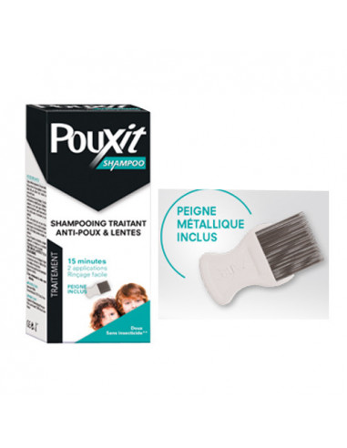 Shampooing traitant anti-poux & lentes Pouxit : traitement anti poux