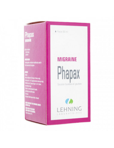Lehning Phapax Migraine Solution buvable 30ml Lehning - 1