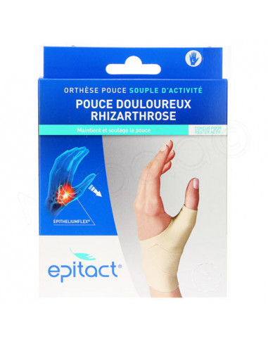 Epitact Pouce Douloureux Rhizarthrose Orthèse proprioceptive souple Main Gauche Taille M Epitact - 1
