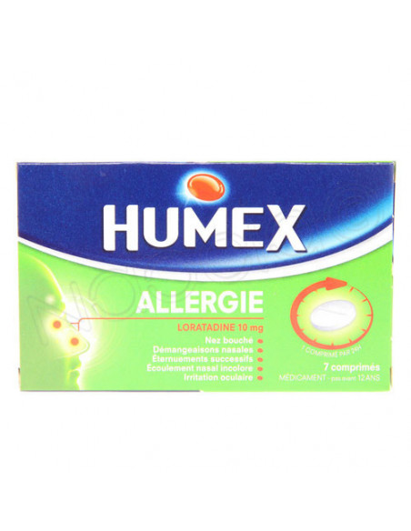HUMEX ALLERGIE LORATADINE 10 mg, 7 comprimés Humex - 1