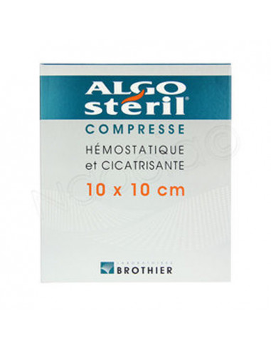 AlgoSteril 16 Compresses Hémostatique et Cicatrisante 10x10cm  - 1