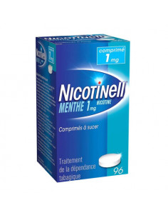 Nicotinell Menthe 1mg, dépendance tabagique, 96 comprimés à sucer