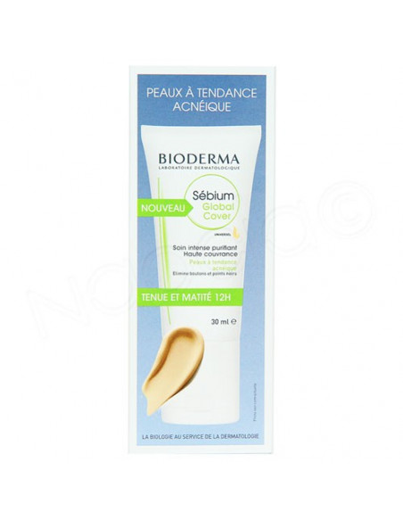 Bioderma Sebium Global Cover Soin Intense Purifiant Haute Couvrance 30ml + 2g Bioderma - 2