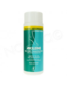 Akileïne Poudre absorbante Transpiration Pieds et Myco-préventif Poudreuse 75g Asepta - 1