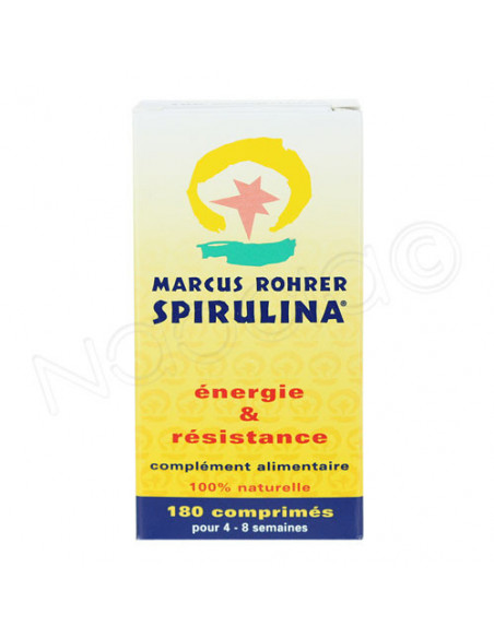 Marcus Rohrer Spirulina Energie & Résistance Boite 180 comprimés Pharm'Up - 2