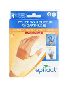 Epitact Pouce Douloureux Rhizarthrose Orthèse proprioceptive souple Main Droite Taille L Epitact - 1
