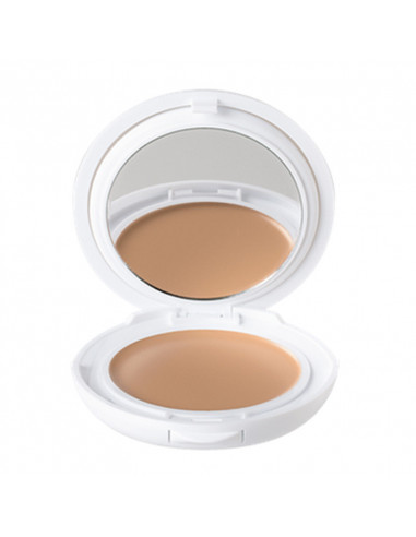 Couvrance Crème de Teint Compacte Fini Mat Poudrier 10g + houppette et miroir 02 Naturel Avène - 1