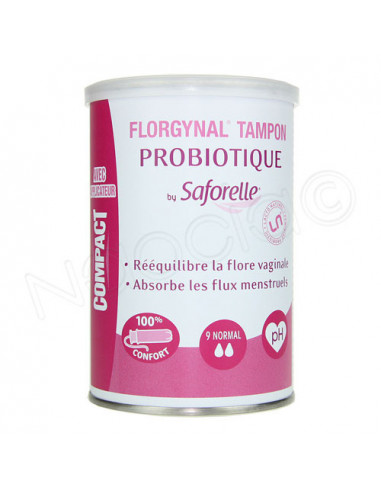 Saforelle Probiotique Florgynal Tampons x9 normal Saforelle - 1