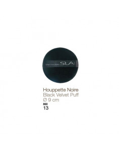SLA Houppette Velours en coton - Maquillage du Teint Houppette noire 90mm Sla Serge Louis Alvarez - 1