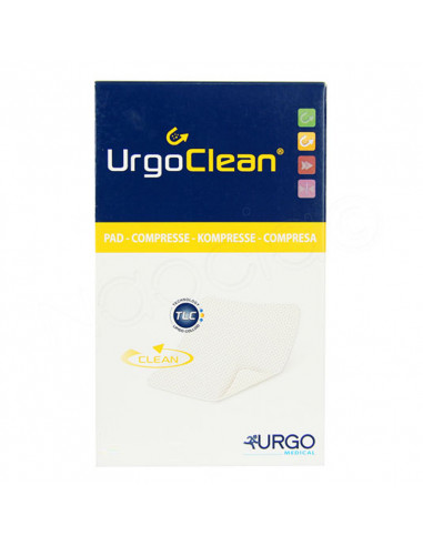 UrgoClean Compresse Hydro-Détersif Absorbant x16 12x13cm Urgo - 1
