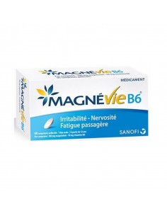 MagnéVie B6 Irritabilité Nervosité Fatigue Passagère comprimés 60 gélules Sanofi Aventis - 1