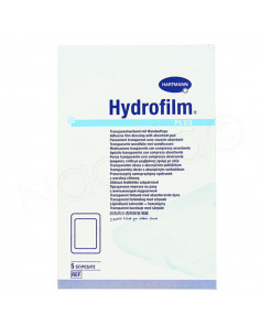 Hydrofilm Plus Pansement Transparent avec Coussin Absorbant 5 10x20cm  - 1