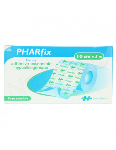 Pharfix Bande Adhésive Extensible Hypoallergénique 10cm x 5m  - 1