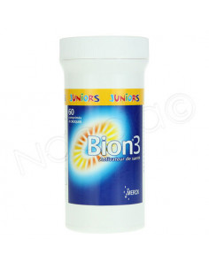 Bion 3 Défense Juniors Comprimés à croquer goût framboise Boite 60 comprimés Bion - 1