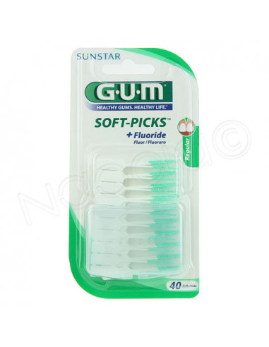 Gum Soft-Picks et Fluoride x40 regular Sunstar - 1