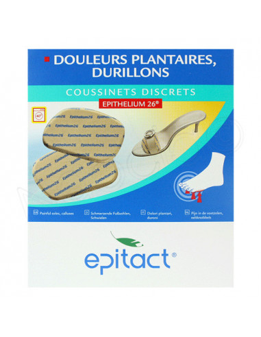 Epitact Coussinets Discrets Douleurs Plantaires & Durillons x2 Taille Unique Epitact - 1